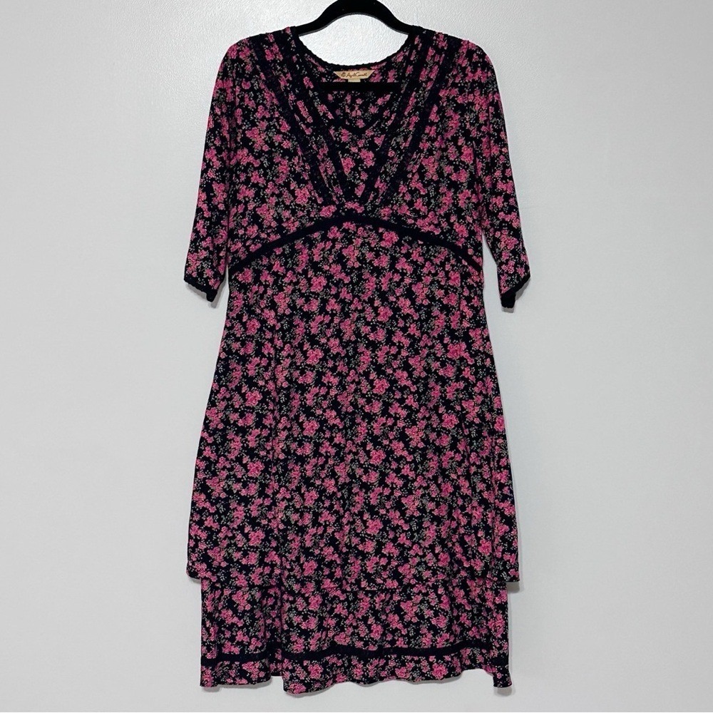 Vintage April Cornell Floral Tiered Maxi Dress